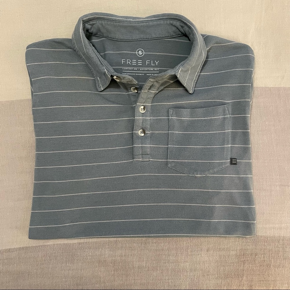 Free Fly Striped Men’s Pocket Polo